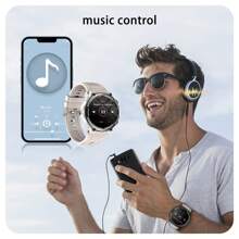 Blackview Rugged Smart Watch For Men, Answer/Make Call For Android IOS, 370mAh  Smartwatch Heart Rate Blood Oxygen Sleep Monitor Step Counter, 2 Straps,1.39" HD Waterproof Outdoor Smart Watches, W50 Khaki