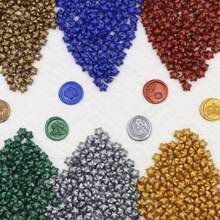 100 pezzi di perline di cera lacca di colore metallico a forma di stella vintage, perfette per decorare buste, inviti di matrimonio, confezioni regalo, articoli per la scuola, forniture scolastiche