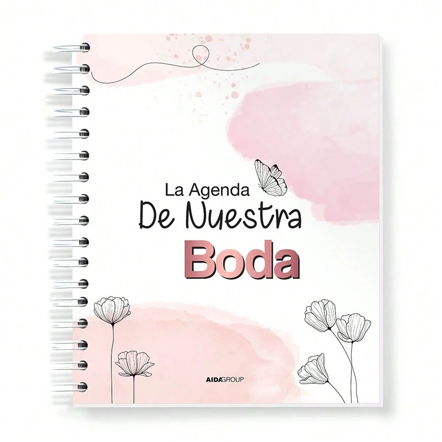 Agenda Planeador Para Boda Novia Rosa - Rosa - Ver 1
