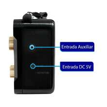 Rádio retro com bluetooth vintage AM/FM/MP3/USB KA-8706 - Cinza - Visão 4
