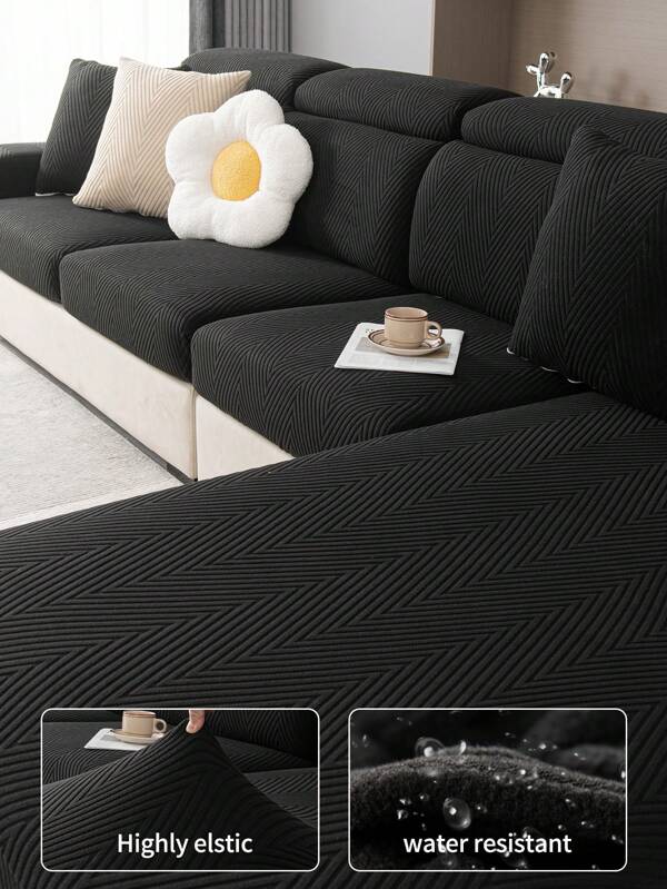 1 Stück dehnbarer Sofa-Überwurf, wasserdichter Universalüberzug für alle Jahreszeiten, rutschfest, waschbar, staubdicht, heimische Dekoration, haustierfreundlich für L-förmige und 1/2/3/4-Sitzer Sofas in Schlafzimmer und Wohnzimmer