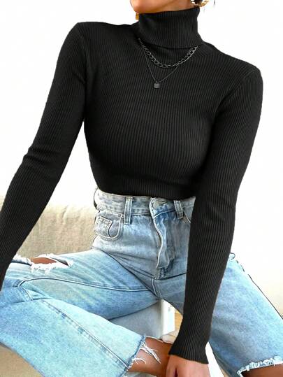 Blusa Tricô Feminina Manga Longa Suéter Inverno Tendencia Moda !!