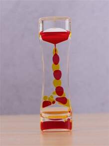 1pc Dynamic Liquid Sand Timer With Dual-Color, Stress-Relief Acrylic Hourglass, Creative Gift Ornament