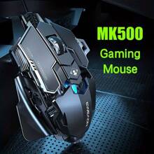 EWEADN MK500 E-Sports Mouse Wired Mechanical Belt With Weighted Feel Computer Game Wired Mouse - Black - View 1