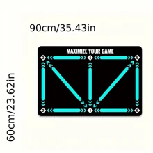 Durable Non Slip, Foldable Adult Dribbling Training Mat, For Football Training Indoor And Outdoor - Black - View 4