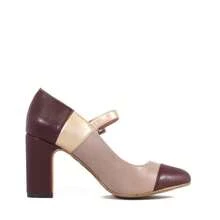 Zapatos de tacón de mujer - Burdeos - Ver 3