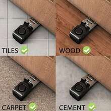 1 Mini Wireless Alarm Door Stop Alarm 120dB Is Very Suitable For Home Wedge Stop Alarm System Block System (Transportation Does Not Include Battery) - Multicolor - View 3
