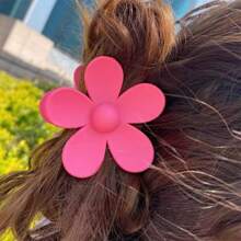 8 Stücke/Set Damen süße Candy-Farbe matte Blumen-förmige Kunststoff Haarspangen, geeignet zum Stylen von Dutt-Frisuren, für den Alltag, als Geburtstagsgeschenk und zum Ausgehen, Haarklammer, Haarklemme, Haarspange
