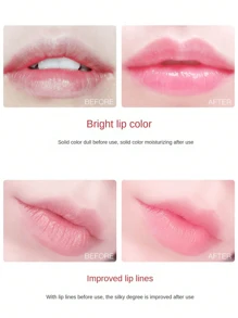 10/20 件粉色果冻唇膜，保湿胶原蛋白唇胶，水晶唇贴，抚平细纹，改善唇部状况，适合女性 - 粉色 - 查看 10