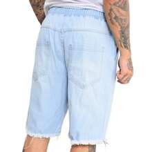 Men Shorts - 淺色水洗藍 - 查看 2