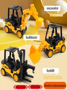 Children Toy Cars Construction Vehicle(Dump Truck/Excavator/Forklift/Bulldozer) Randomly Chosen, Large Size Construction,Truck,Excavator,Truck,Excavator,Trucks