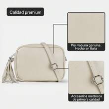 1990s Bolso bandolera mujer pequeño de piel bolso de hombro auténtico,bolso mensajero hecho en Italia