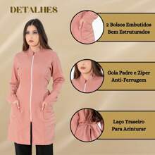 Women Coats - Màu hồng gỉ - Xem 5