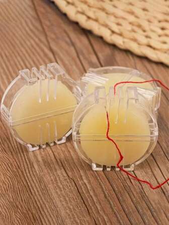 1/2/5 Pcs Handmade Sewing/Embroidery Beeswax, Zipper Repair Beeswax, Beeswax/Silk Thread/Line, Water-Soluble Wax Tools