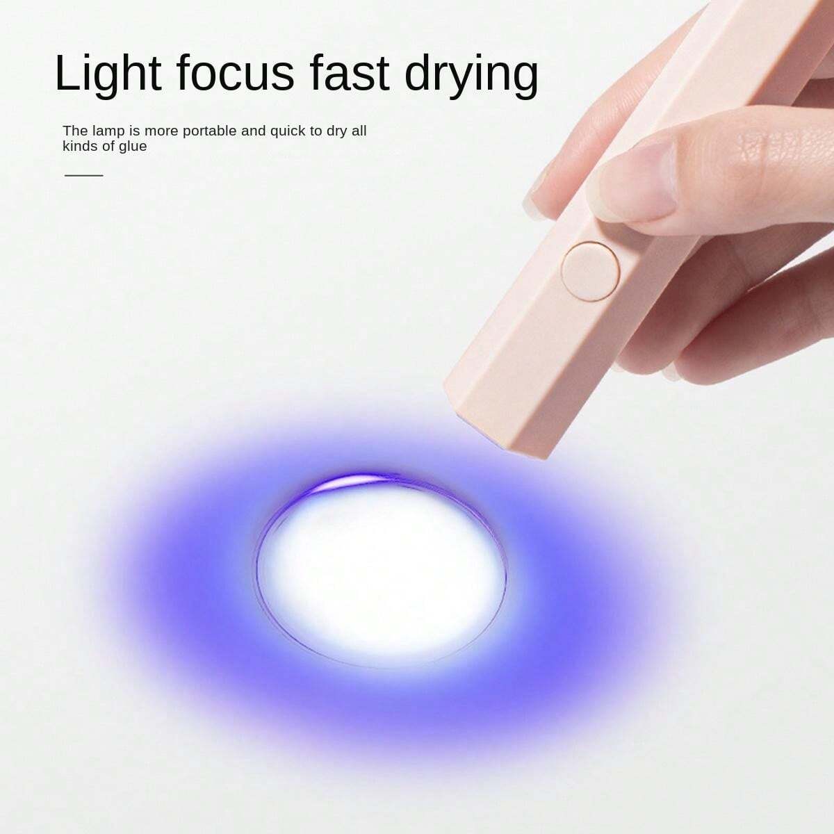 A Handheld Rechargeable USB Mini Portable LED Nail Lamp That Can Be