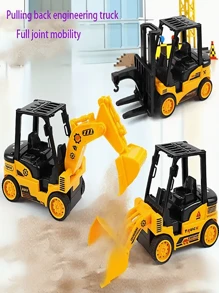 Children Toy Cars Construction Vehicle(Dump Truck/Excavator/Forklift/Bulldozer) Randomly Chosen, Large Size Construction,Truck,Excavator,Truck,Excavator,Trucks
