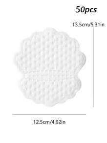 50pcs Disposable Sweat Pads For Armpits, Collars And Caps, Summer