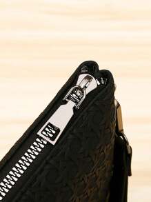 Bolso de embrague de PU con relieve para hombre, bolso de mano, bolso de muñeca, bolsos, bolso de viaje, bolso de trabajo, bolso de verano, bolso multiusos para ir a la universidad, bolso práctico y portátil de gran capacidad, regalo de Navidad, bolso de estilo vintage para la vida deportiva, bolsa de regalo de vacaciones, bolso de primavera