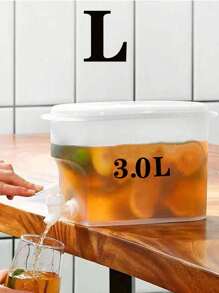 1.6L-3.0L Large Capacity Heat-Resistant Plastic Water Pitcher, Suitable For Making Tea, Juice, Lemonade, Etc. With Faucet And Suitable For Party/Restaurant/Coffee Shop, Homemade Beverage Bottle For Summer - White - View 11