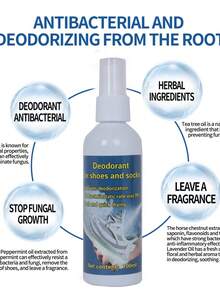Shoe & Sock Deodorizing Spray, Sports Shoes Odor Clean & Fresh Deodorizer For Shoe Closet - Shoe and Sock Deodorant Spray - View 5