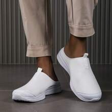 Tênis de corrida respirável de malha de primavera/verão para homens e mulheres, Leve e à Prova de Choque, Unissex Chinelos, Sapatos Mules