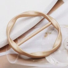 2 piezas/5 piezas Anillo de clip de bufanda de seda Clip de corbata para camiseta de mujer Clip de metal de moda Clip de anillo de prenda Clip de empaquetado de anillo