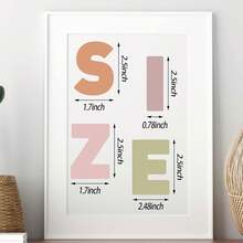 Meching 6pcs/24pcs Large Letter Sticker, Letter Sticker Self-Adhesive Letter Sticker For Bulletin Board Classroom Mailbox Window Door Home Decoration (Bohemian Color) - Multicolor - View 2