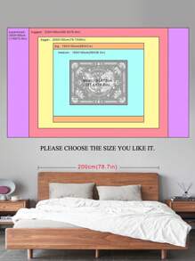 1pc Butterfly Pattern Printed Tapestry, Modern Style Polyester Square Wall Hanging Decoration Suitable For Living Room Bedroom Decor, Flag For Room, Room Decor, Tapestry, Wall Decor, Wall Art ,Room Stuffs, Flags For Room, Home Decor, Tapestry, Wall Tapestry - Multicolor - View 3