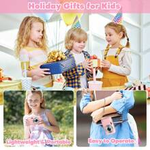 Digital Camera,Compact Camera FHD 1080P 44MP, Vlogging Camera With 16X Digital Zoom, Rechargeable 2.4" Mini Camera With 32GB Memory Card For Beginners - 粉色 - 查看 5