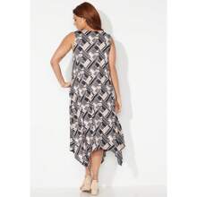 Catherines Women's Plus Size Anywear Reversible Crisscross V-Neck Maxi Dress
