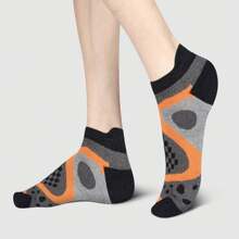 3-Pairs Of Socks Men's Moisture-Wicking Mesh Performance Ankle Low Cut Cushion Athletic Sole Socks – Stay Dry And Supported Through Every Step - Color Block - View 7