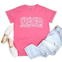 Mama Bold Flowers | Garment Dyed Tee