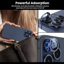 Camera Lens Protector For IPhone 15 Pro/ForiPhone 15 Pro Max/17/17 Pro/17 Pro Max/17 Air, 9H Tempered Glass Camera Cover Screen Protector, Metal Single Ring For IPhone 15 Pro Max 6.7 Inches ForiPhone 15Pro 6.1 Inches 20 23