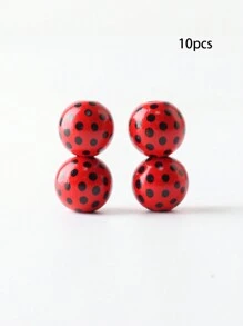 DIY瓢虫木珠套装 - 麻绳流苏珠串，创意手工工艺配件 - 瓢蟲木珠 - 查看 4