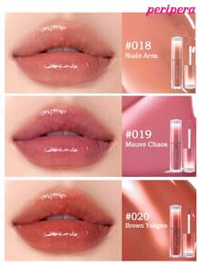 Peripera K-Beauty Ink Mood Glowy Tint, Water Bare Tint, Mirror Watery Lip Gloss, Glass Lip Gloss, Plumping, Natural Hydrating, Lightweight, Brightening, Long-Lasting Color, Comfortable Non-Sticky Wear, Suitable For Mask-Wearing, No White Cast, K-Beauty, Korean Cosmetics - #012 Warm Gorithm - 查看 5