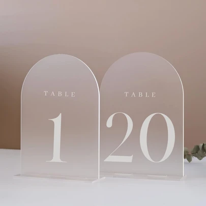 Números de mesa para bodas, números de mesa con arco de espejo de 5x7 pulgadas con soportes, soportes para letreros de mesa dorados 1-20 impresos, números de mesa para recepción de bodas, eventos, fiestas, restaurantes, mejores regalos, decoración de bodas, decoración del hogar, decoración de habitaciones, regalos para fiestas, novia, cumpleaños, graduación, decoraciones de fiesta