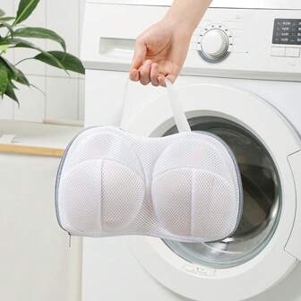1pc Bra Laundry Bag, Home Washing Machine Specific Bra Cover, Anti Deformation Underwear Washing Bag, Bra Washing Bag. Storage Bag School Organizer Bags Teacher Storage Bags Drawer Wardrobe Organizer Closet Storage Quilted Bag Underbed Organizer Box Divider Clothes Bin Bag Clothes For Home Bedroom Clothing Storage Box Storage Containers Large Capacity Organizer Storage Bins For Bedroom Dorm For Blankets Beddings Comforter Pillow Toys