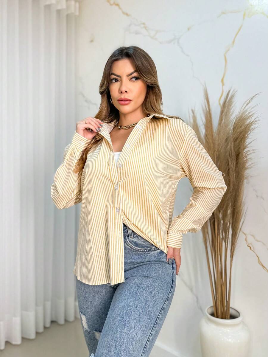 Women Blouses - Caqui - Ver 1