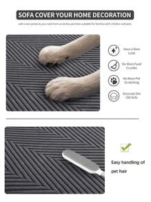 1 pieza Funda de sofá elástica resistente a las manchas y salpicaduras con cobertura total para cojín de asiento de sofá, lavable a máquina, anti polvo y suciedad, apta para sofás en forma de L y de 1/2/3/4 plazas en dormitorio/sala de estar, apto para mascotas