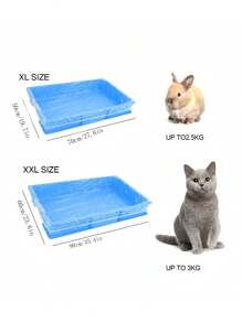 50pcs Disposable Plastic Bottom Film Covers For Pet/Toilet Pads, Bird/Rabbit Cages, Cat Litter Bags, And Dog Toilet Pee Pads, Cleaning Mats - White - View 6
