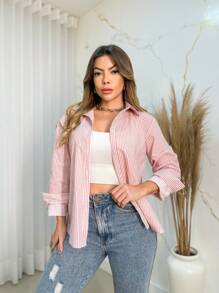 Women Blouses - Rosa Pálido - Ver 4