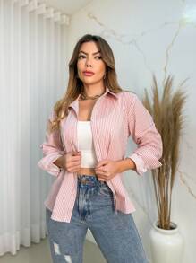 Women Blouses - Rosa Pálido - Ver 1