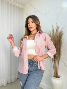 Women Blouses - Rosa Pálido - Ver 3