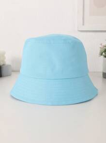 1pc Women Solid Color Bucket Hat, Simple Design, Perfect For Travel And Outdoor Sports, Sun Protection Hat For Couples During Leisure Activities Or Street Style Outfits, Suitable For Various Occasions - Solid Color Bucket Hat - View 14