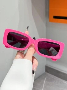 3 Pairs Unisex Square Sunglasses, Fashion For Beach, Suitable For Outdoor Driving, Travel, Beach Vacation - Multicolor - View 16