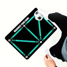 Durable Non Slip, Foldable Adult Dribbling Training Mat, For Football Training Indoor And Outdoor - Black - View 2