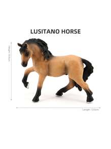 Wildlife Model Set With Simulated Animals - Horse Set With White Horse, Arabian Horse, Jockey And Mare Figurines - For Decoration, Dollhouses, And Farm Play (Partially Random)