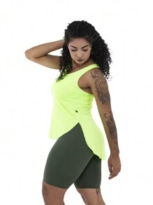 Women Outdoor Tees & Tanks - 青檸色 - 查看 2