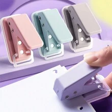 1 Peça Perfurador de Papel de Único Furo Mini em Cores Adstringentes Voltar às Aulas, Voltar às Aulas, Suprimentos Escolares