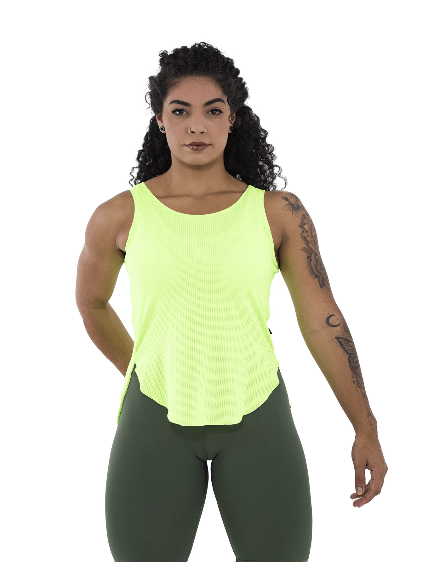 Women Outdoor Tees & Tanks - 青檸色 - 查看 1